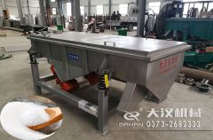 河北鹽分級不銹鋼直線篩已發(fā)貨，張先生請注意查收！