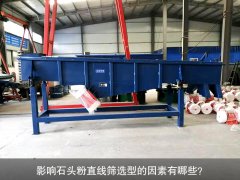 <b>影響石頭粉直線篩選型的因素有哪些？</b>